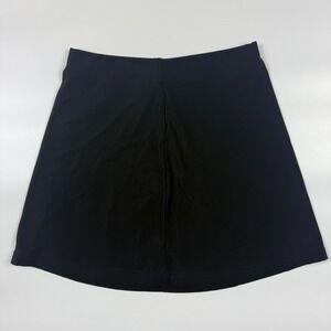 IZ Byer California A-Line Skirt Women's Large Black Nylon Stretch Elastic Waist